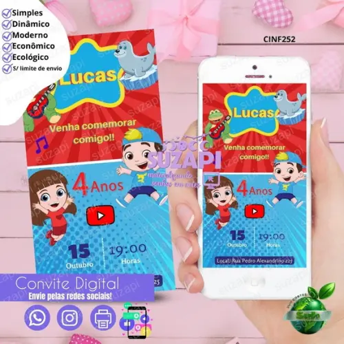 Convite Lucas Neto Digital Virtual Whatsapp