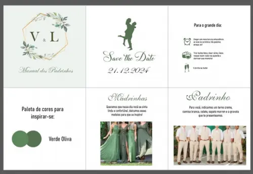 Manual de Padrinhos Verde Oliva - Arte Digital