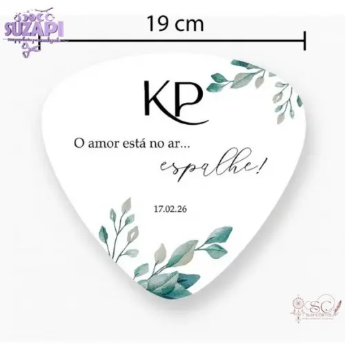 Kit Lagrima Alegria e Ventarola Personaliza Verde Oliva