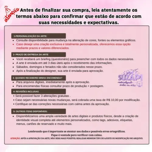 Menu Minimalista Preto e Branco 10x29cm