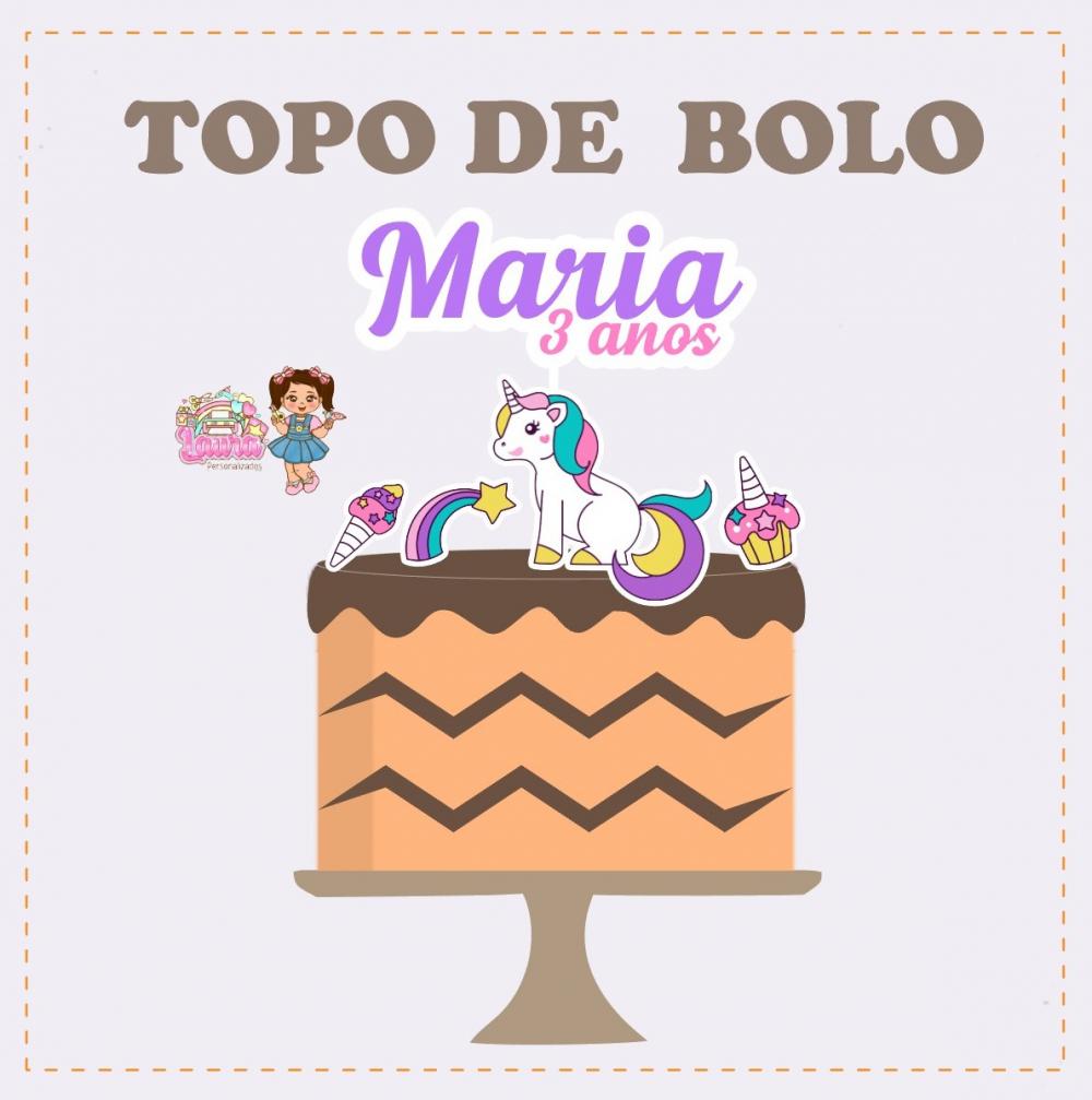 Kit Festa só um Bolinho Unicornio - Decoração de aniversário 