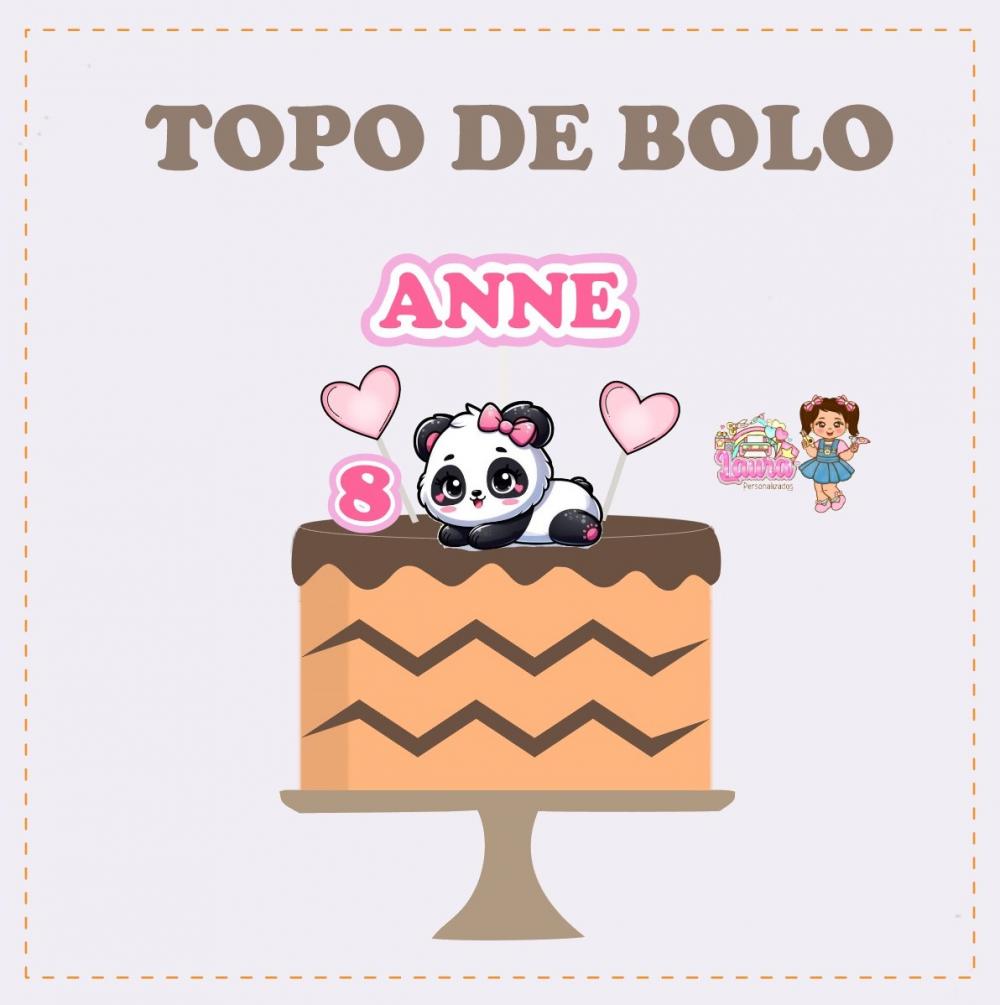 Kit Festa só um Bolinho Pandinha - Decoração de aniversário -