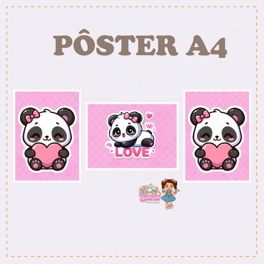 Kit Festa só um Bolinho Pandinha - Decoração de aniversário -