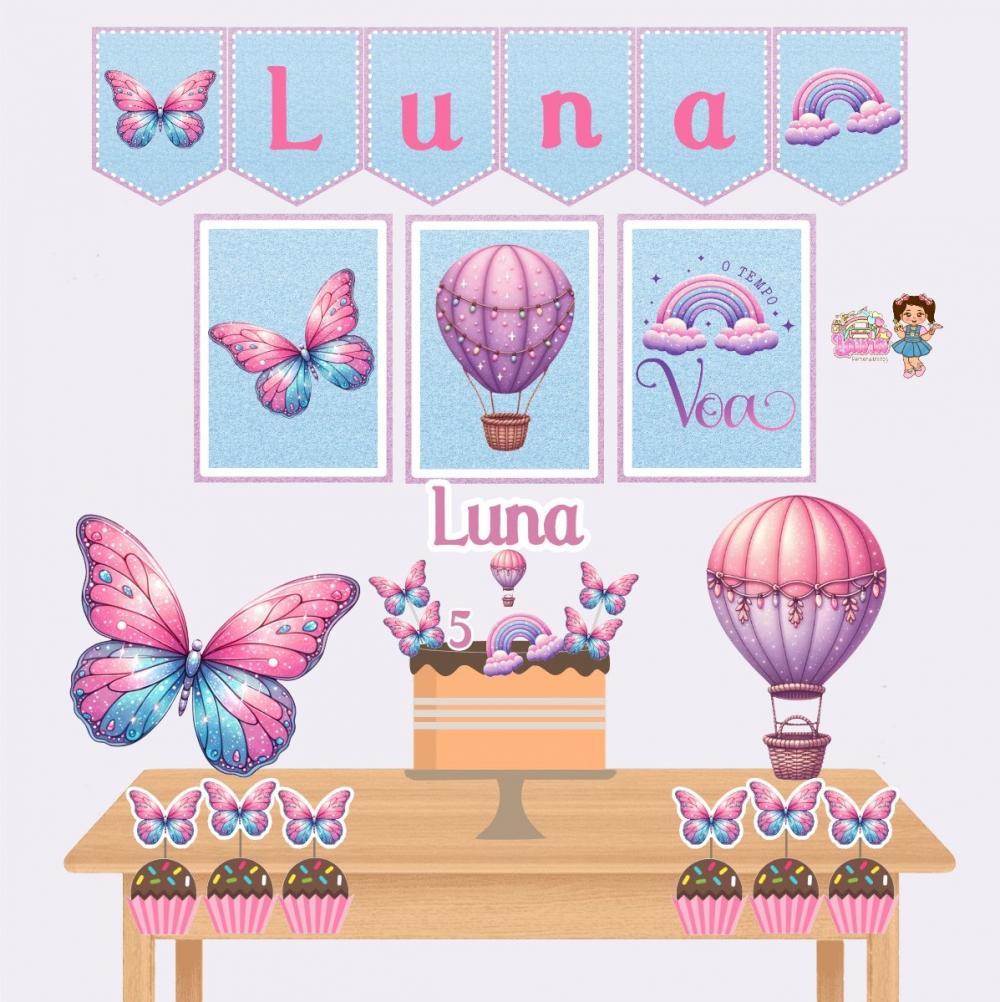 Kit Festa só um Bolinho O tempo voa - Decoração de aniversári