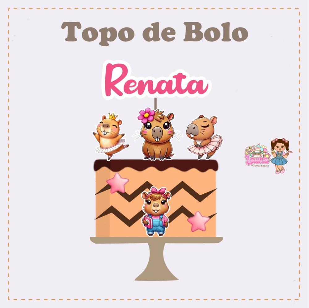 Kit Festa só um Bolinho Capivara - Decoração de aniversário -