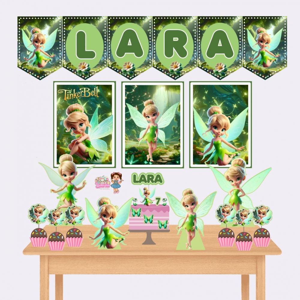 Kit Festa só um Bolinho Tinker Bell - Decoração de aniversári
