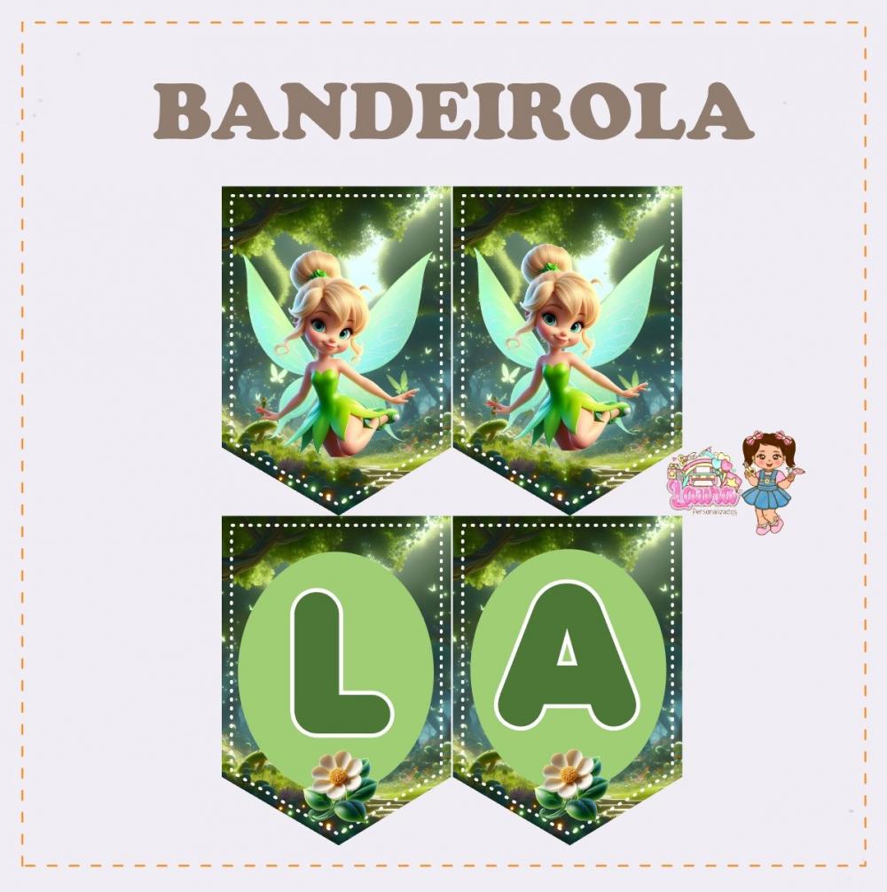 Kit Festa só um Bolinho Tinker Bell - Decoração de aniversári