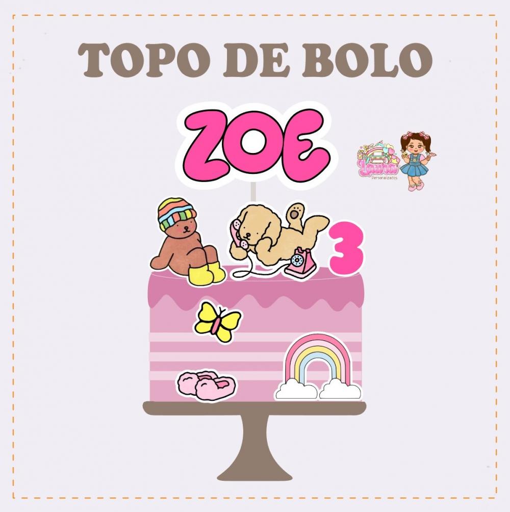 Kit Festa só um Bolinho Bobie Gods O tempo voa - Decoração de 