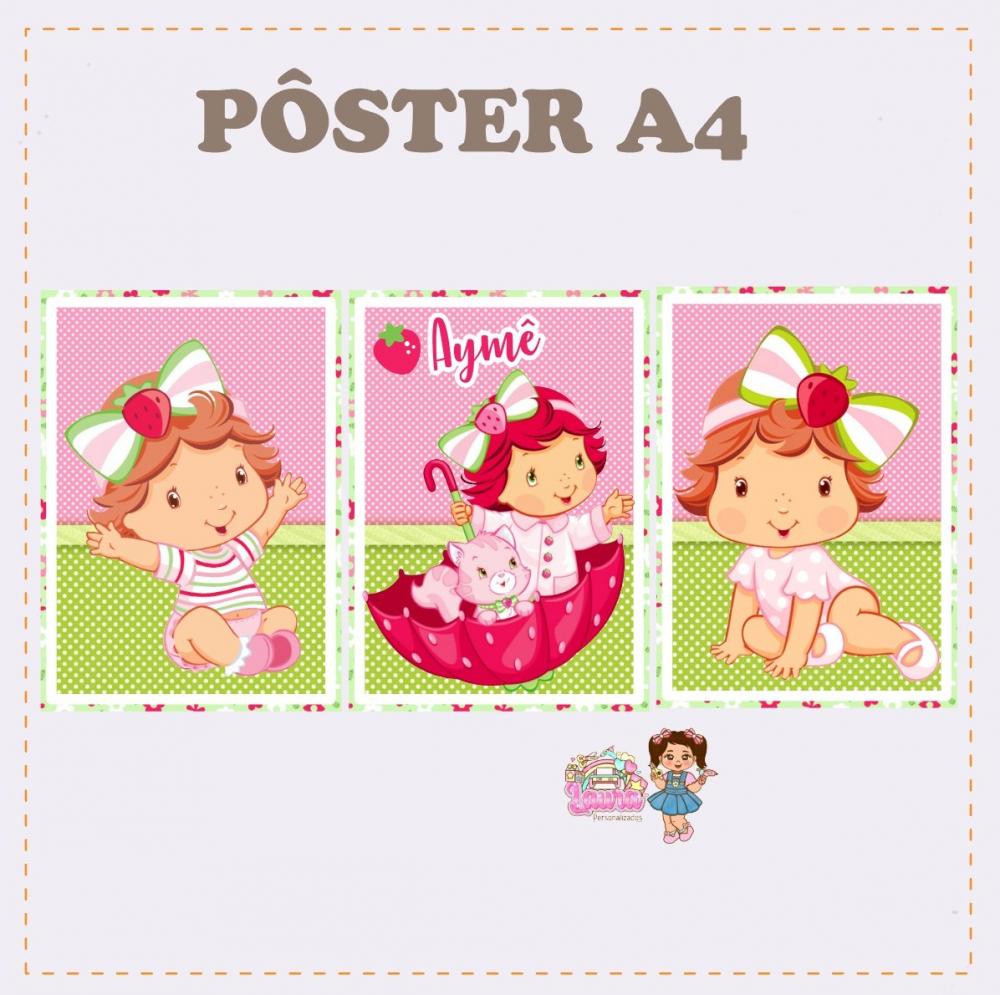 Kit Festa só um Bolinho Moranguinho Baby - Decoração de aniver