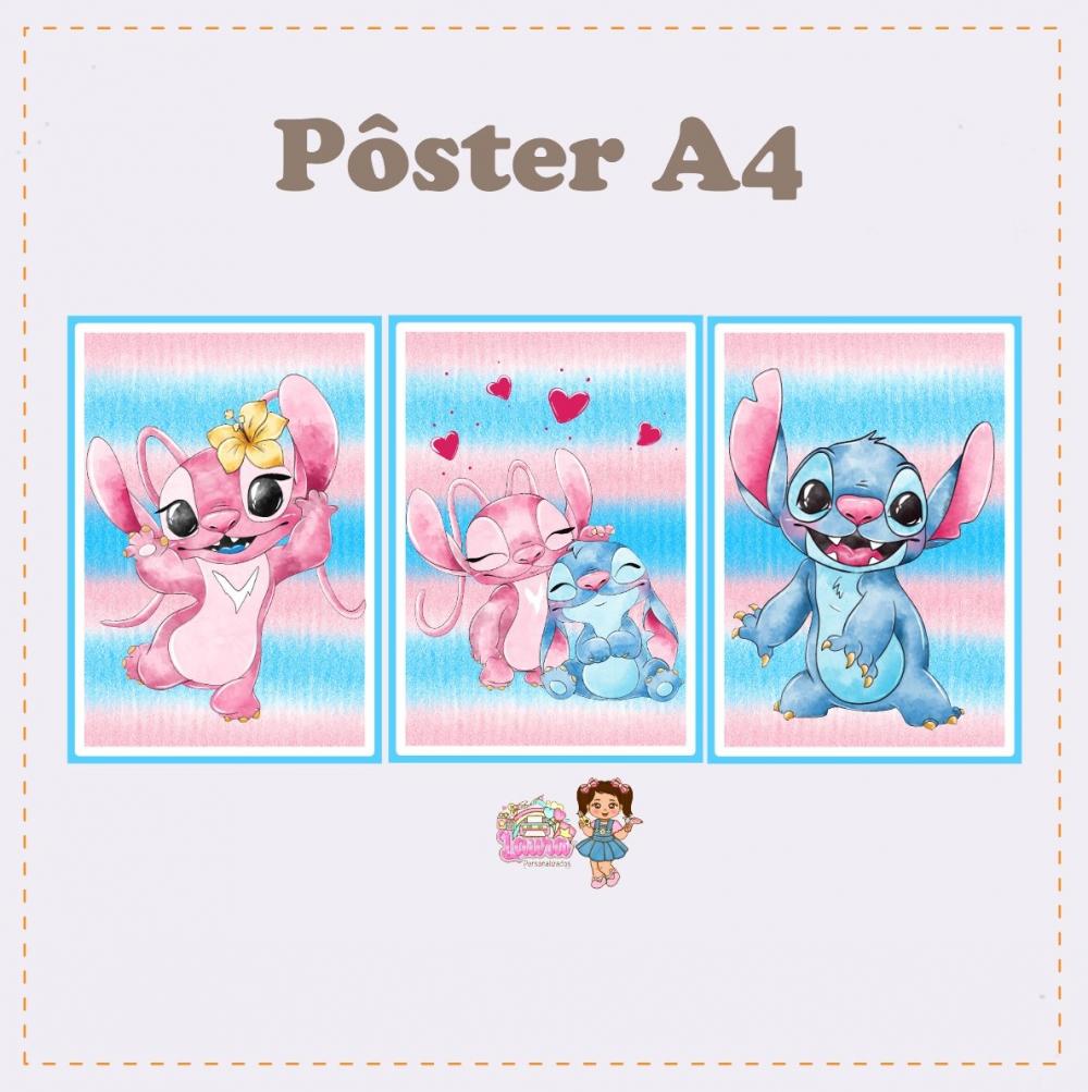 Kit Festa só um Bolinho Stitch e Angel - Decoração de anivers?