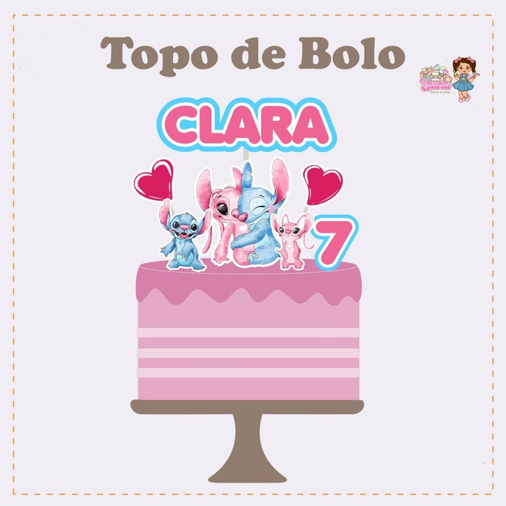 Kit Festa só um Bolinho Stitch e Angel - Decoração de anivers?