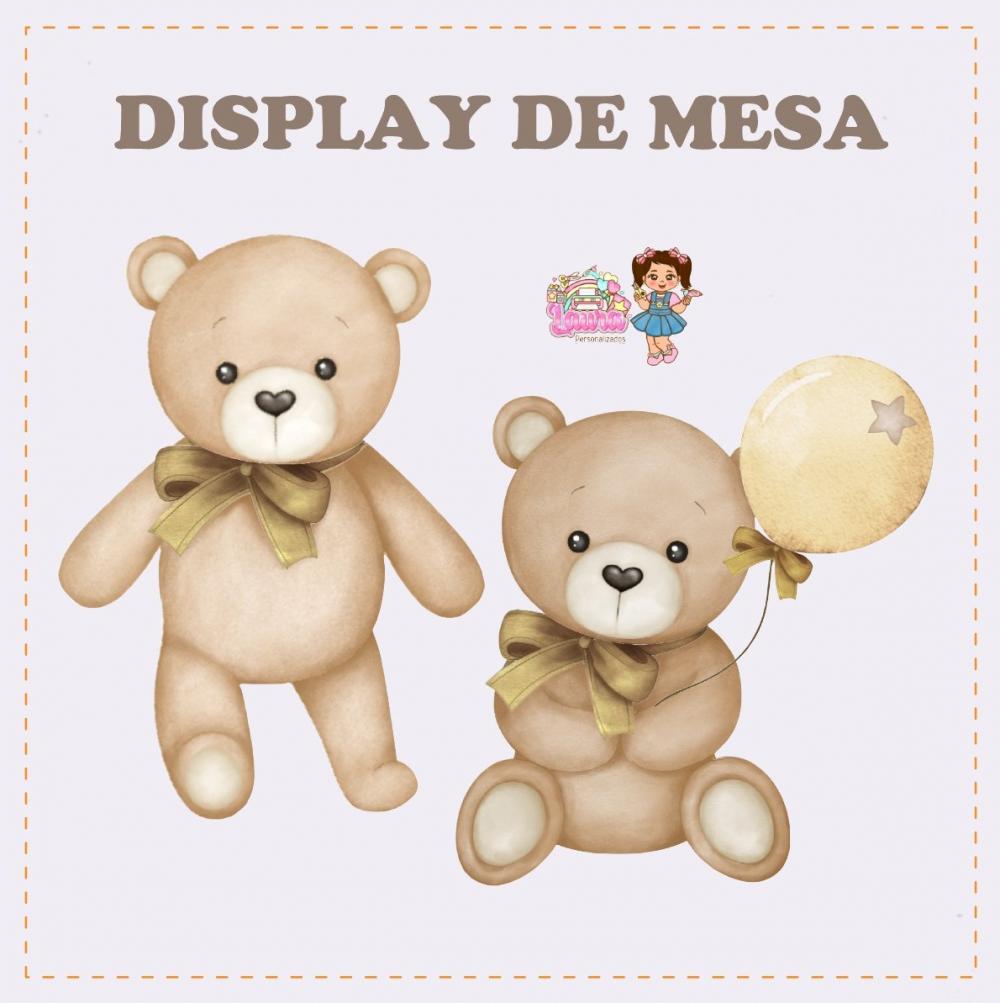 Kit Festa só um Bolinho Ursinho Neutro - Decoração de anivers?