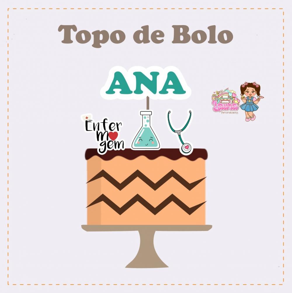 Kit Festa só um Bolinho Enfermagem - Decoração de aniversário