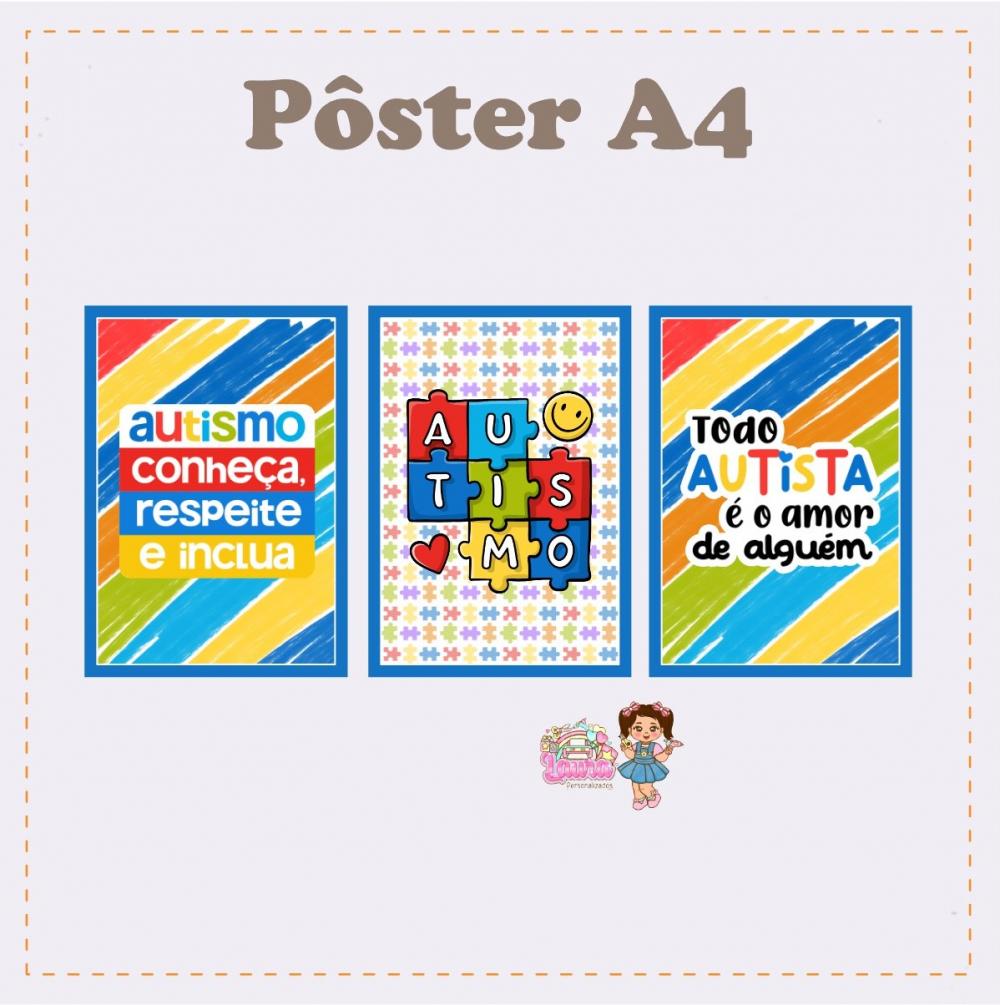Kit Festa só um Bolinho Autiismo - Decoração de aniversário -