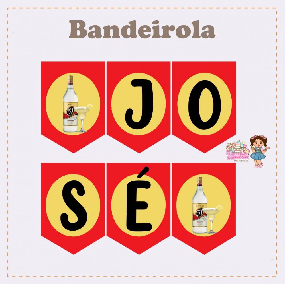 Kit Festa só um Bolinho Cachaça 51 - Decoração de aniversári