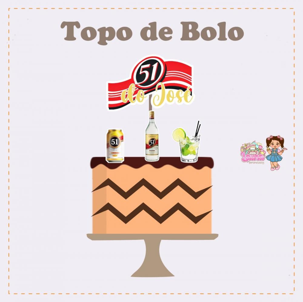 Kit Festa só um Bolinho Cachaça 51 - Decoração de aniversári