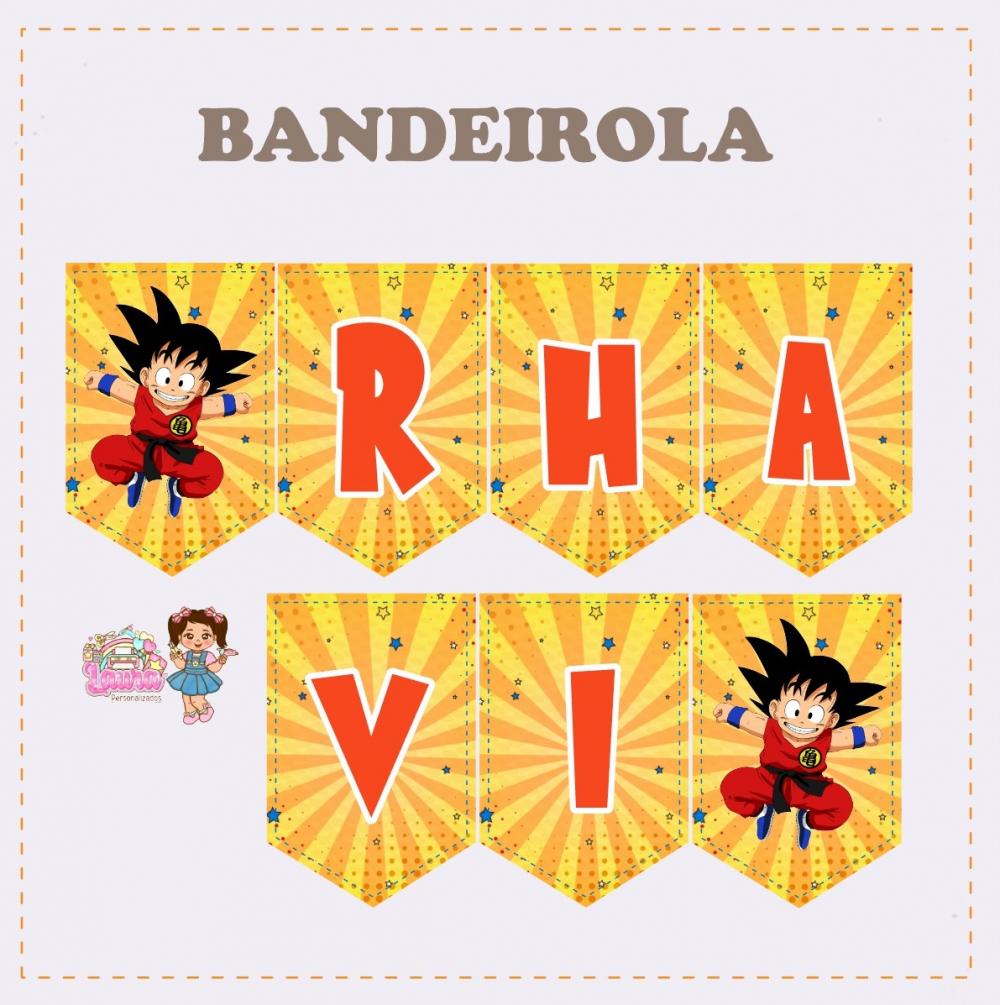 Kit Festa só um Bolinho Dragon Ball Z - Decoração de aniversá