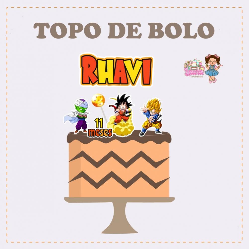 Kit Festa só um Bolinho Dragon Ball Z - Decoração de aniversá