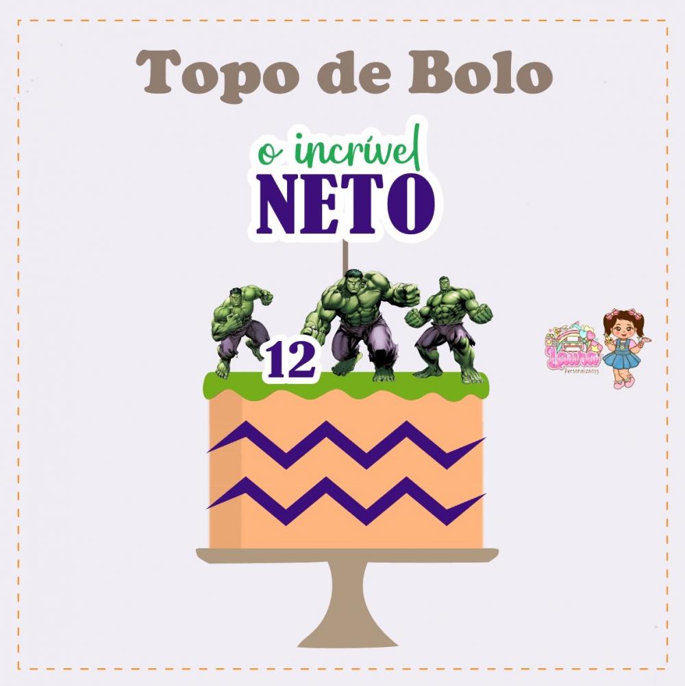 Kit Festa só um Bolinho o Incrivel Hulk - Decoração de anivers