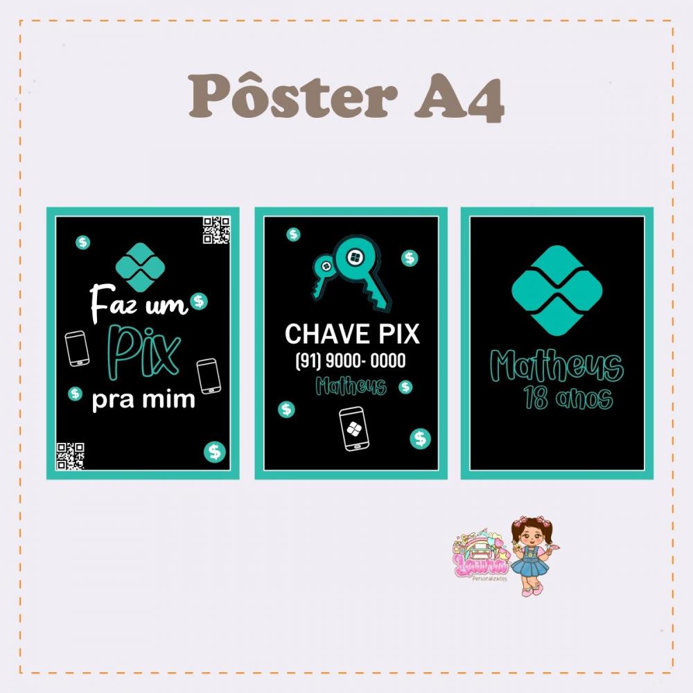 Kit Festa só um Bolinho Faz um Pix - Decoração de aniversário