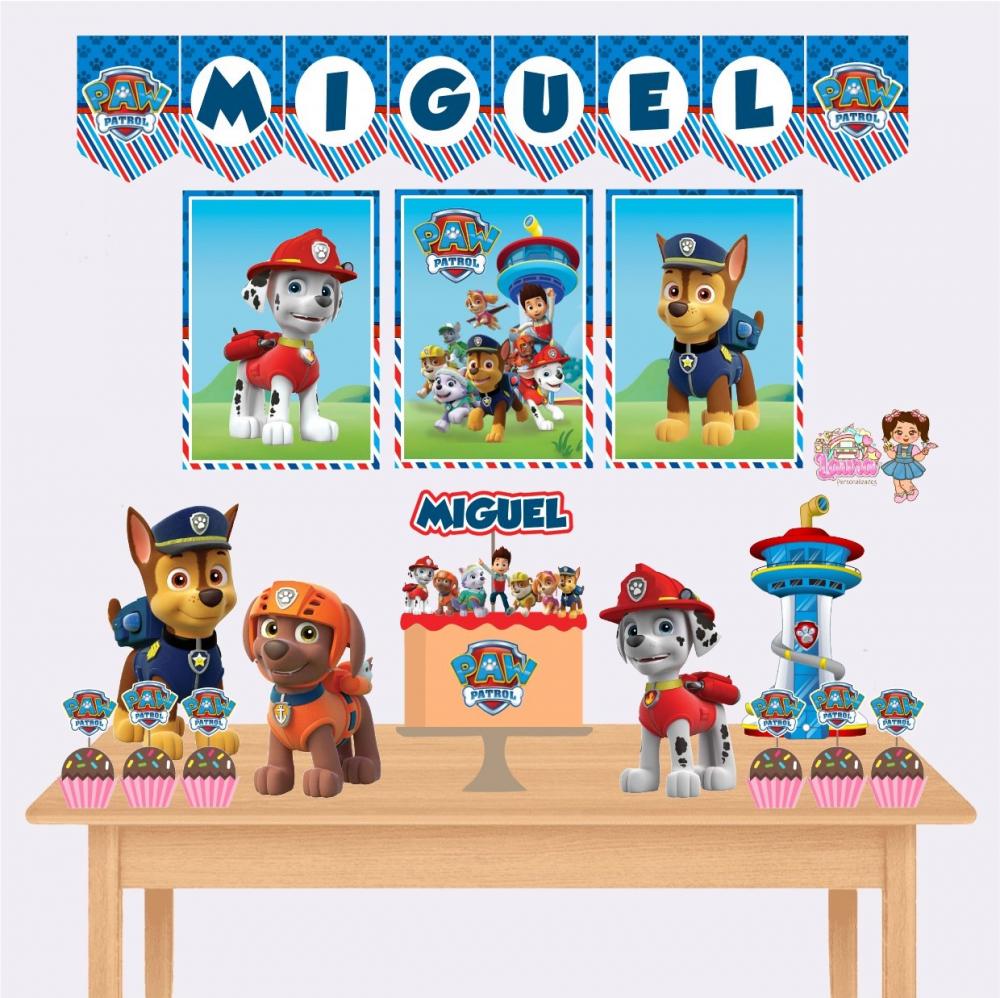 Kit Festa só um Bolinho Patrulha Canina - Decoração de anivers