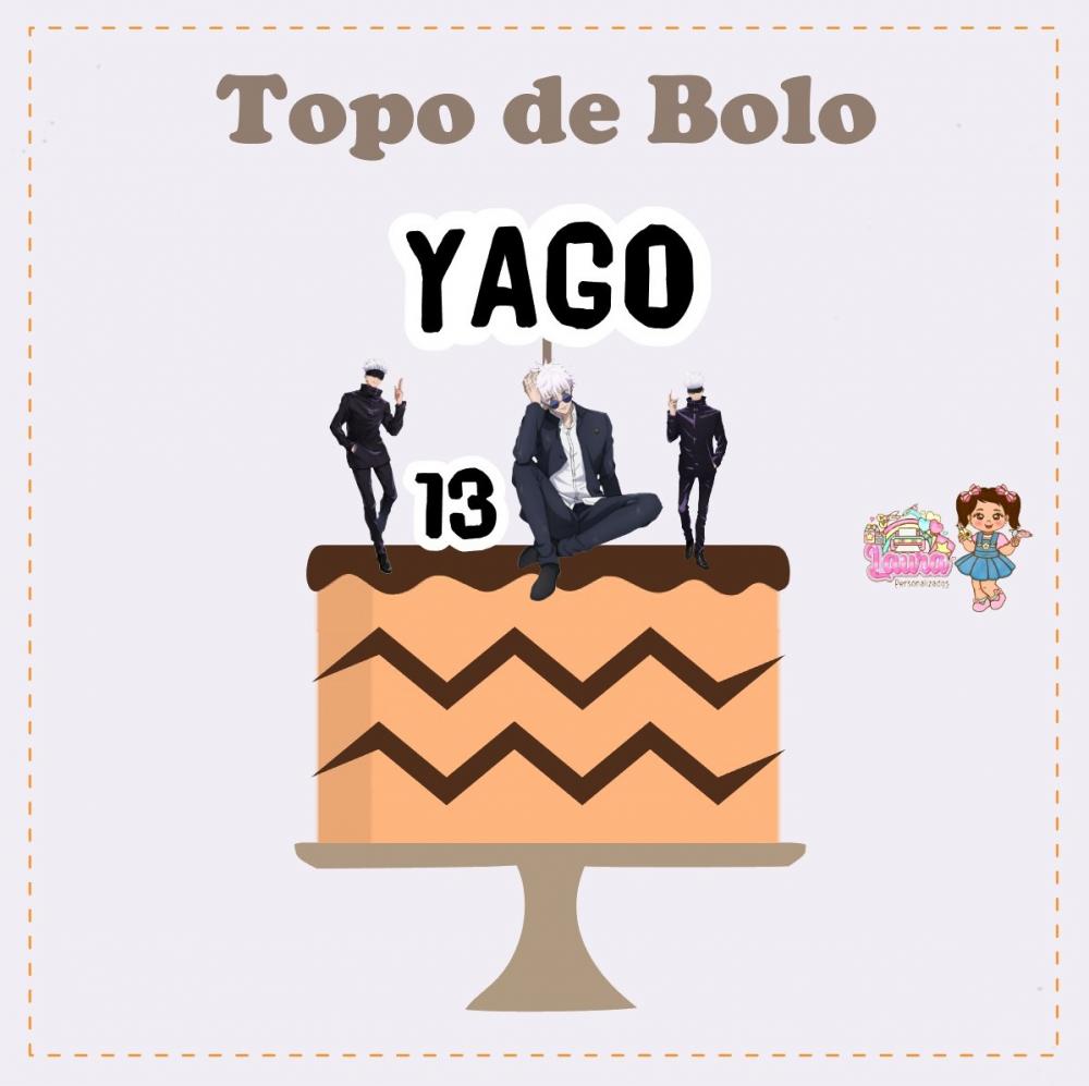 Kit Festa só um Bolinho Satoru Gojo - Decoração de aniversári