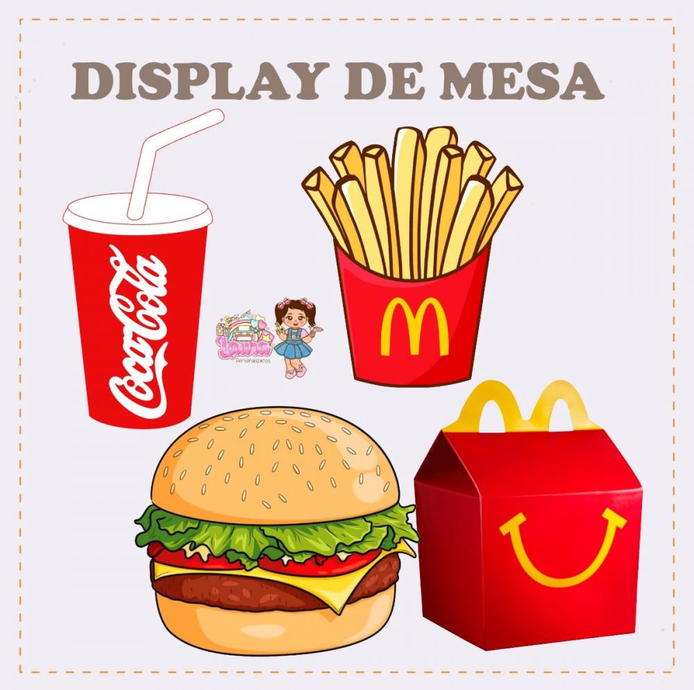 Kit Festa só um Bolinho Mc Donalds - Decoração de aniversário