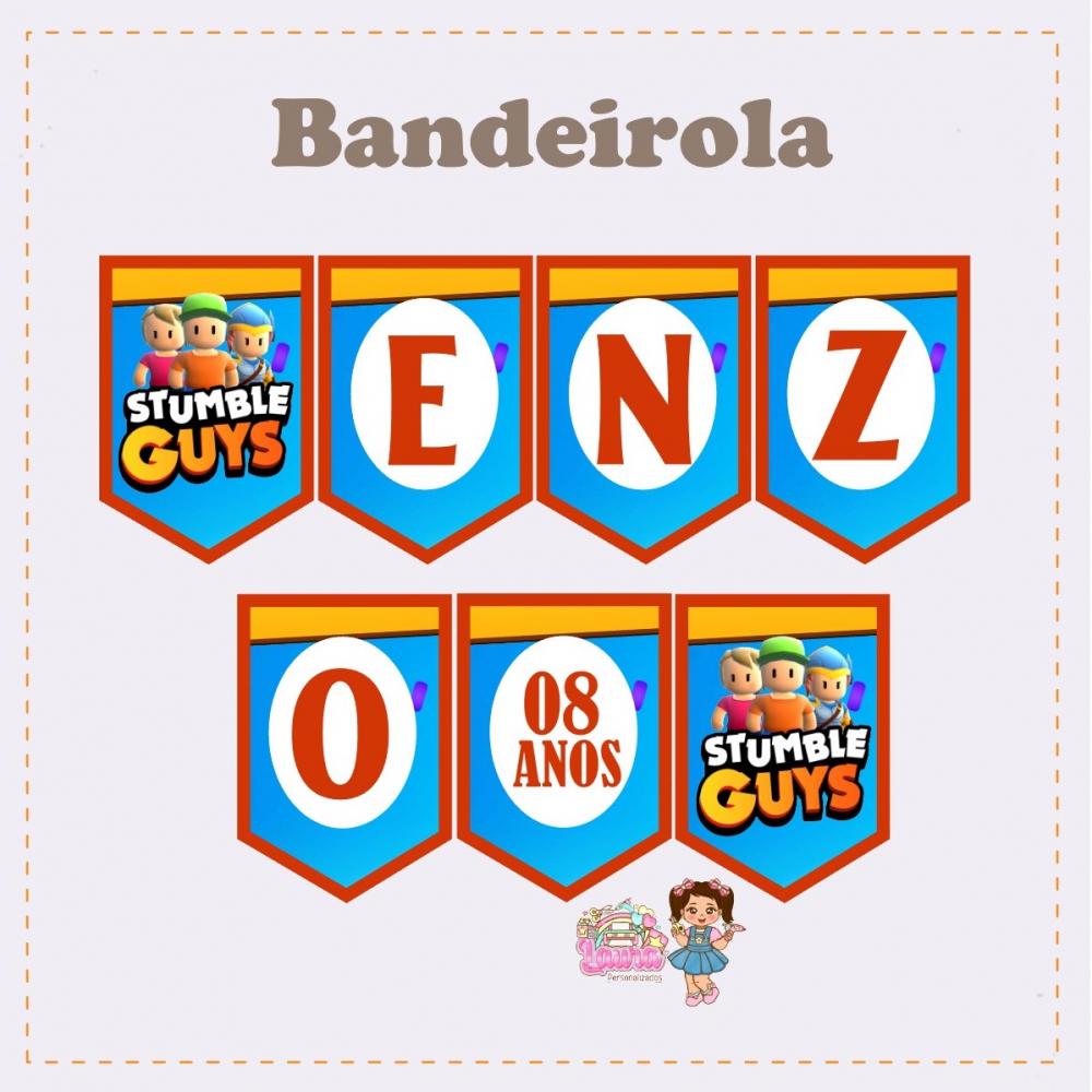 Kit Festa só um Bolinho Stumble  Guys - Decoração de aniversá
