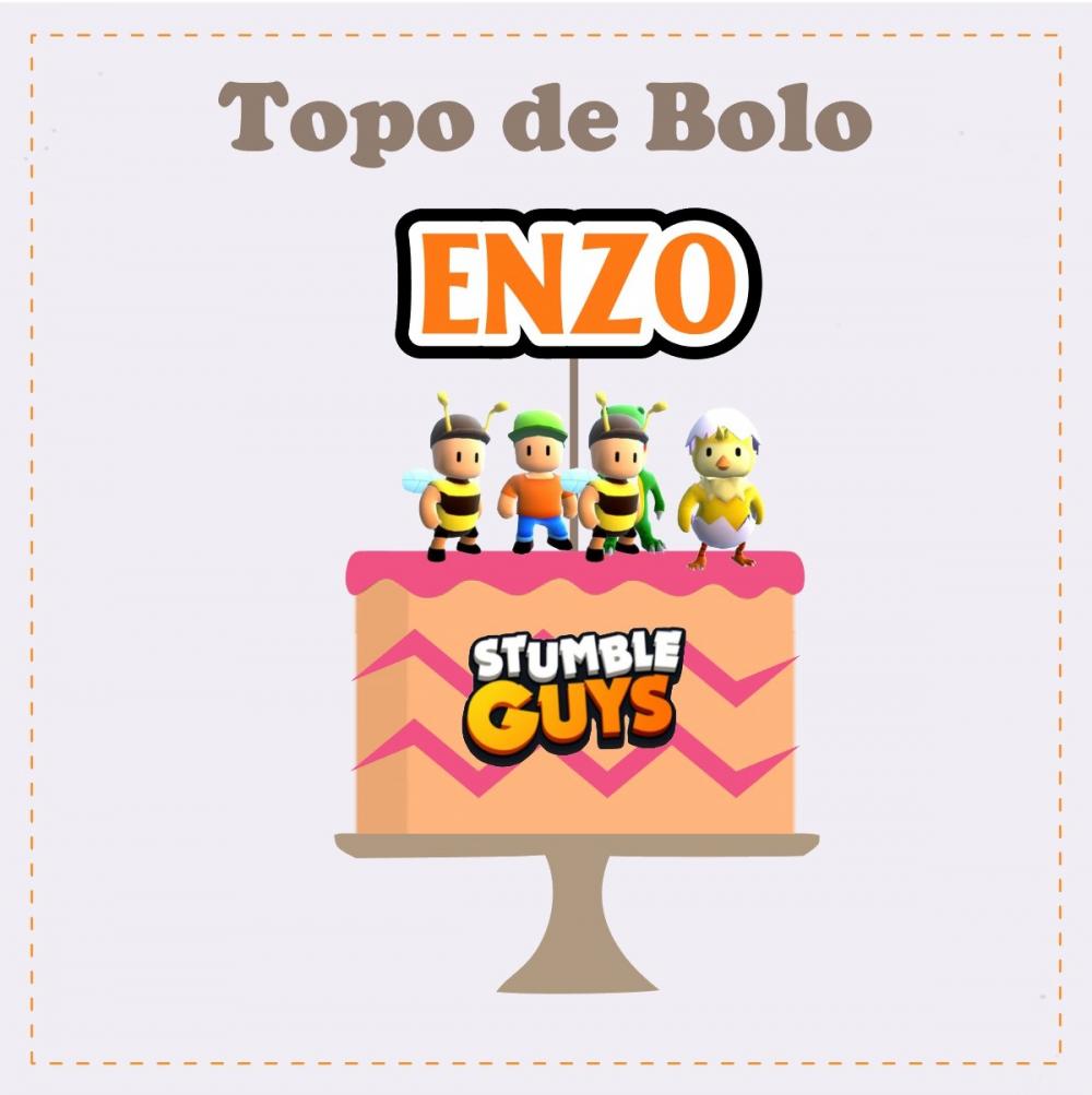 Kit Festa só um Bolinho Stumble  Guys - Decoração de aniversá