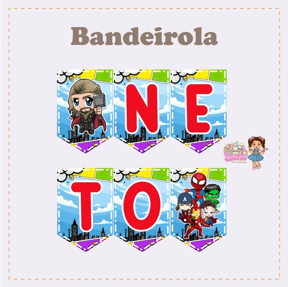 Kit Festa só um Bolinho Os vingadores Baby - Decoração de aniv