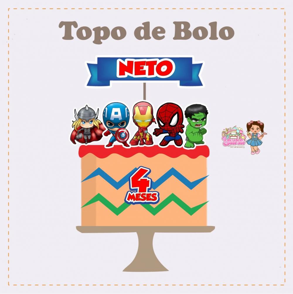 Kit Festa só um Bolinho Os vingadores Baby - Decoração de aniv