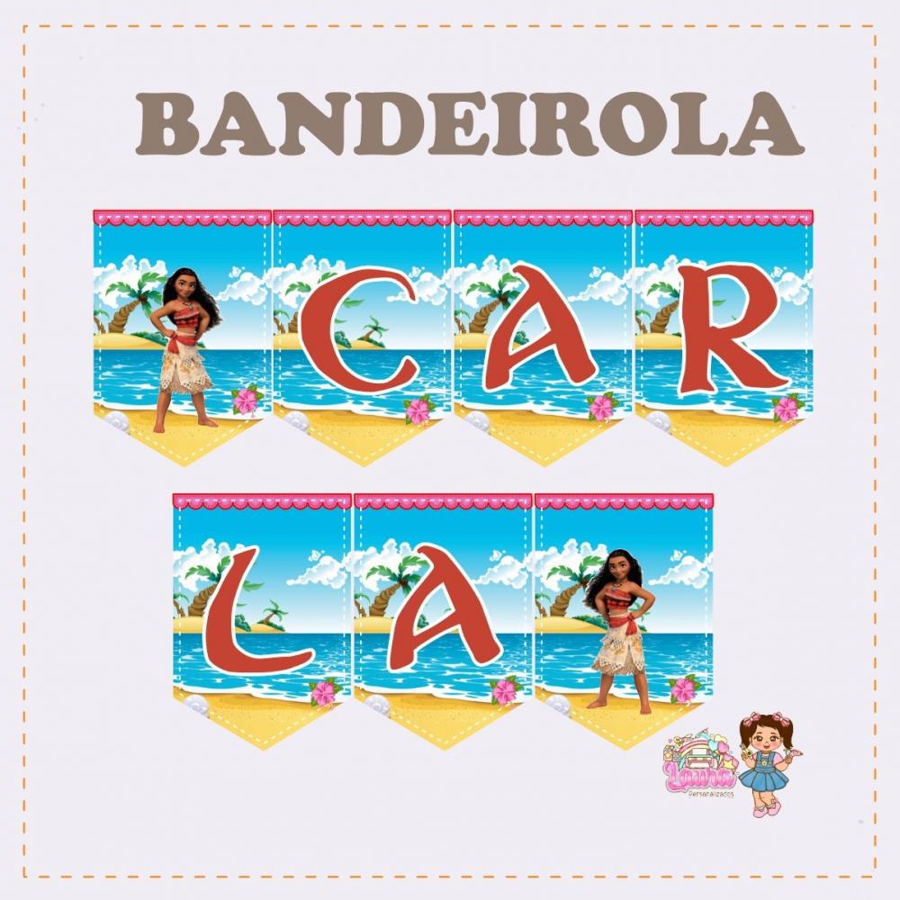 Kit Festa só um Bolinho Moana - Decoração de aniversário - Fe