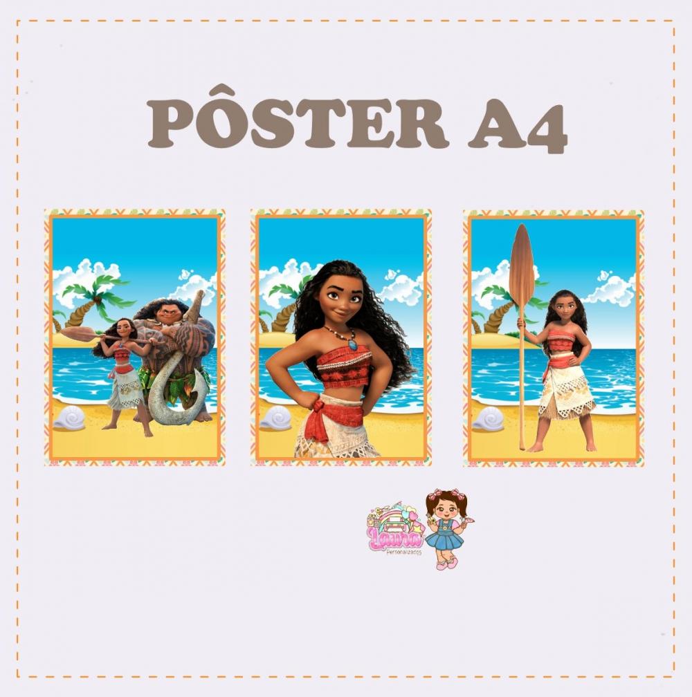Kit Festa só um Bolinho Moana - Decoração de aniversário - Fe