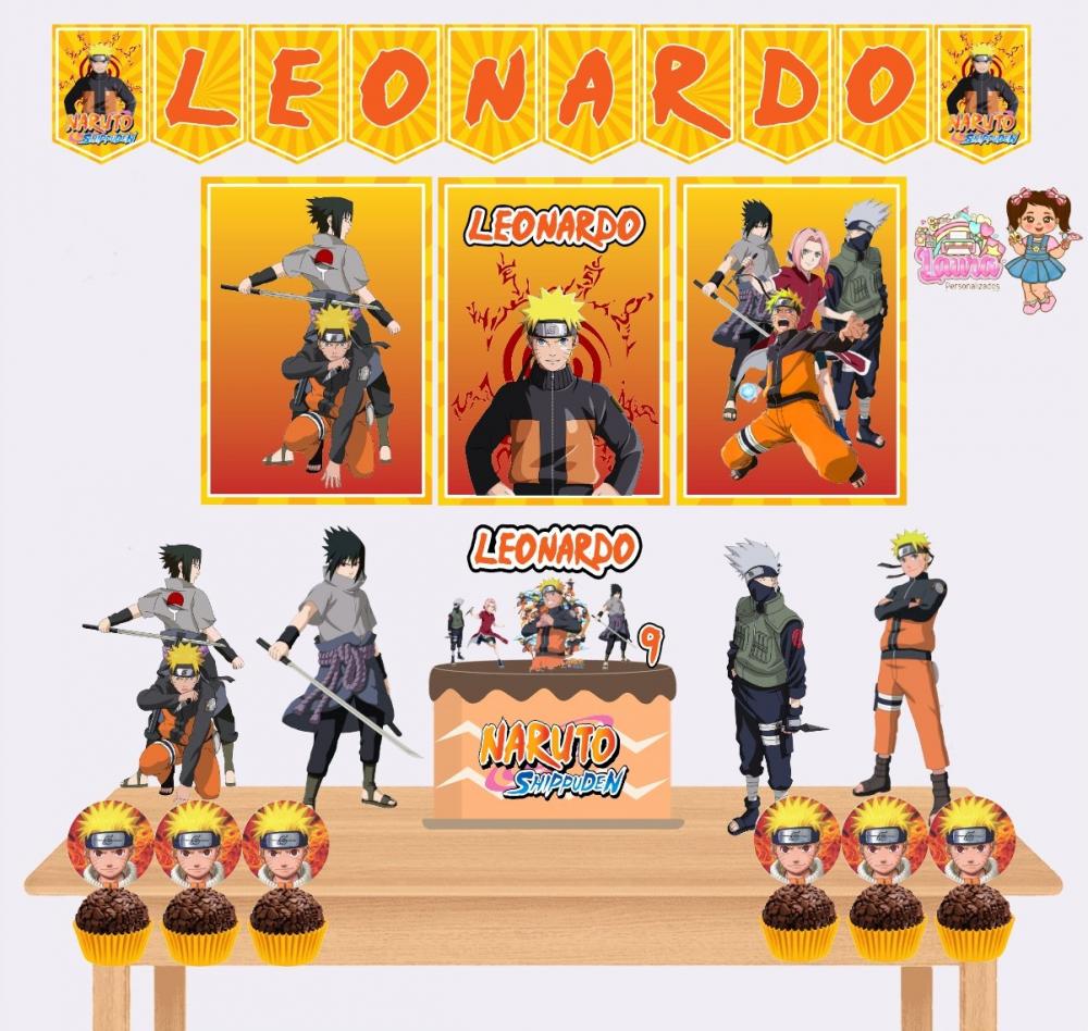 Kit Festa só um Bolinho Naruto - Decoração de aniversário - F