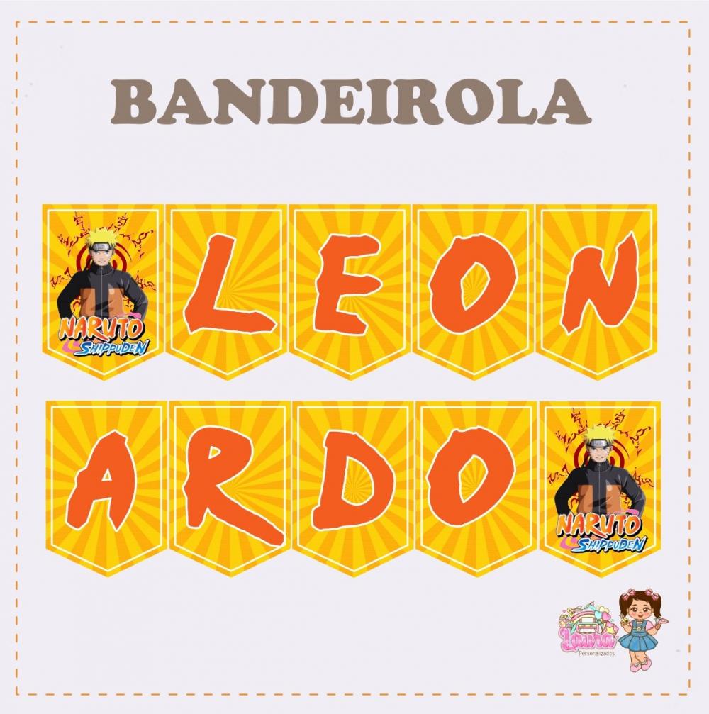 Kit Festa só um Bolinho Naruto - Decoração de aniversário - F