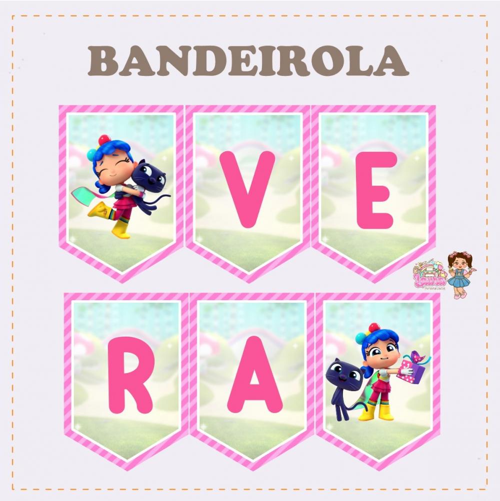 Kit Festa só um Bolinho Vera e o Arco Íris - Decoração de ani