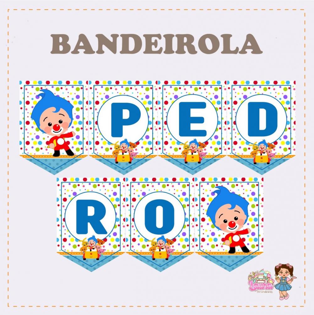 Kit Festa só um Bolinho Palhaço Plim Plim - Decoração de aniv