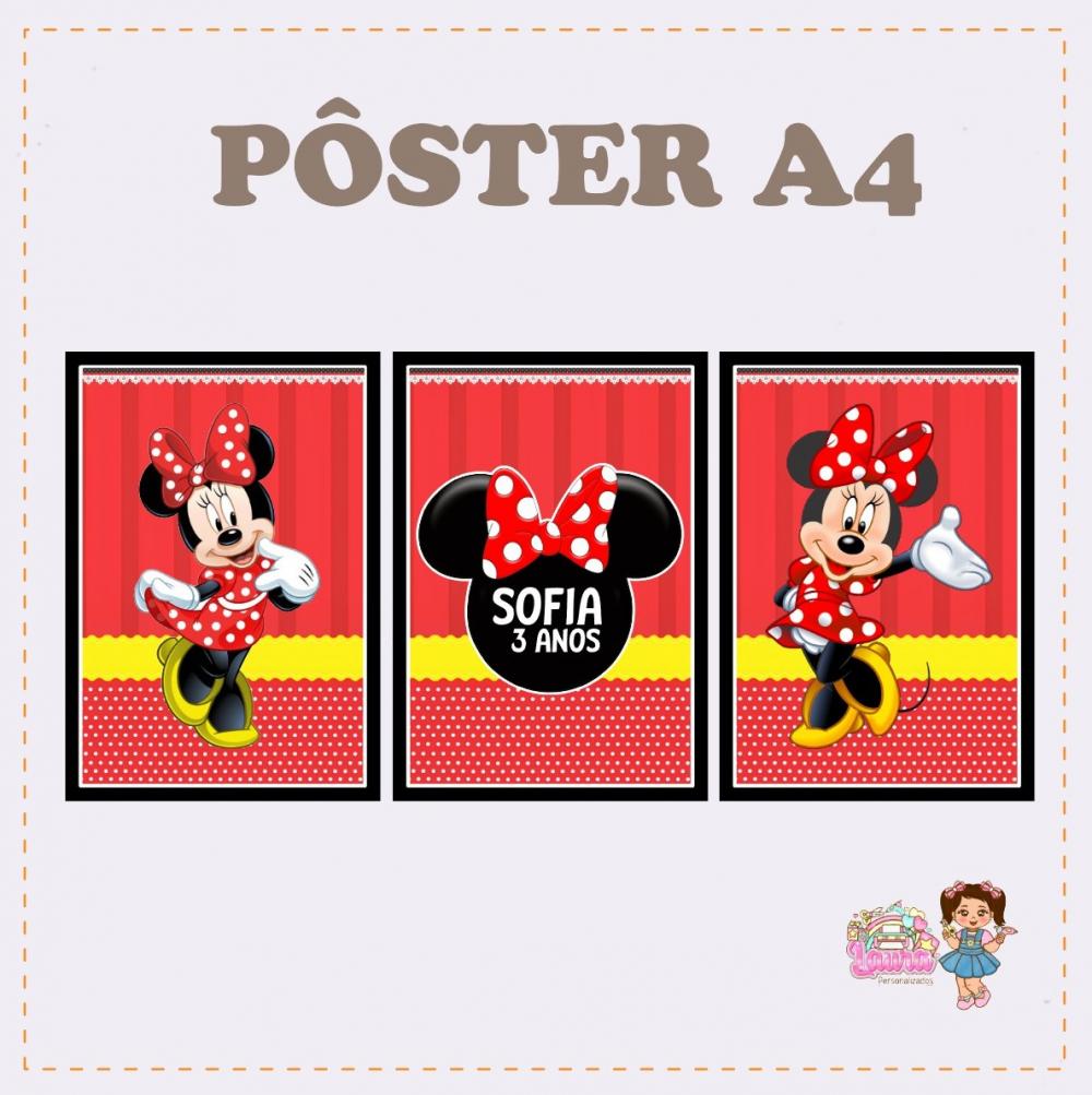 Kit Festa só um Bolinho Minnie - Decoração de Festa