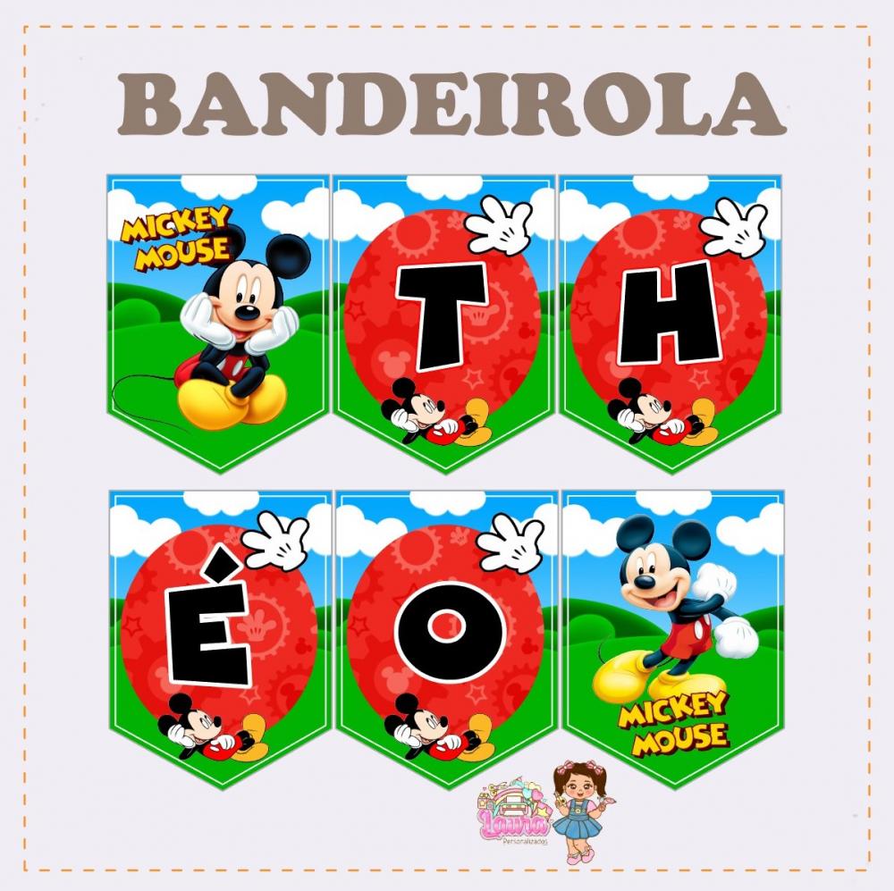 Kit Festa só um Bolinho Mickey - Decoração de Festa