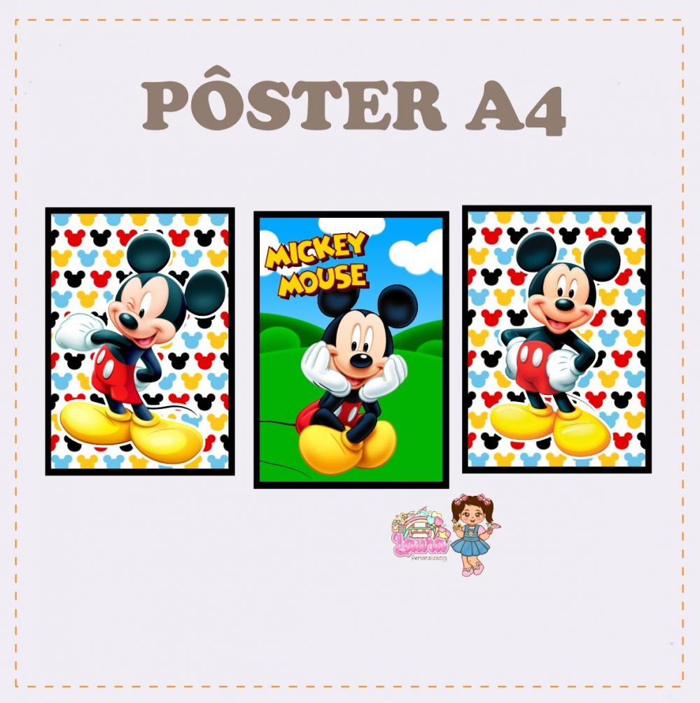 Kit Festa só um Bolinho Mickey - Decoração de Festa