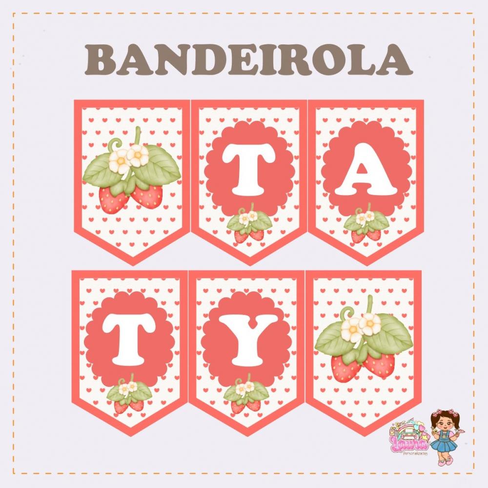 Kit Festa só um Bolinho Morango - Decoração de aniversário - 