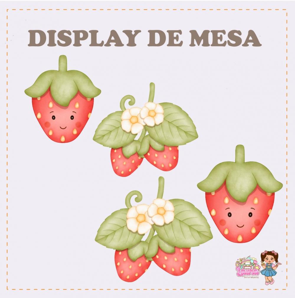 Kit Festa só um Bolinho Morango - Decoração de aniversário - 