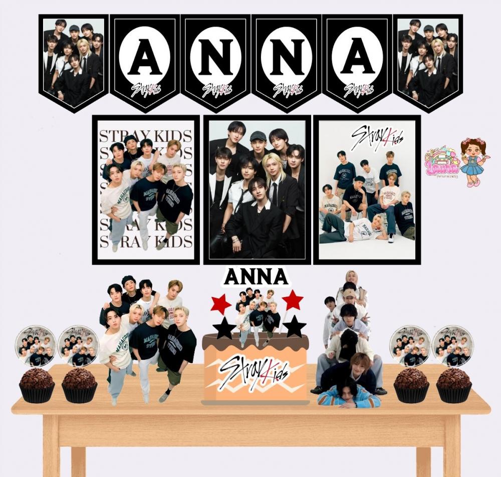 Kit Festa só um Bolinho Stray Kids - Decoração de aniversário
