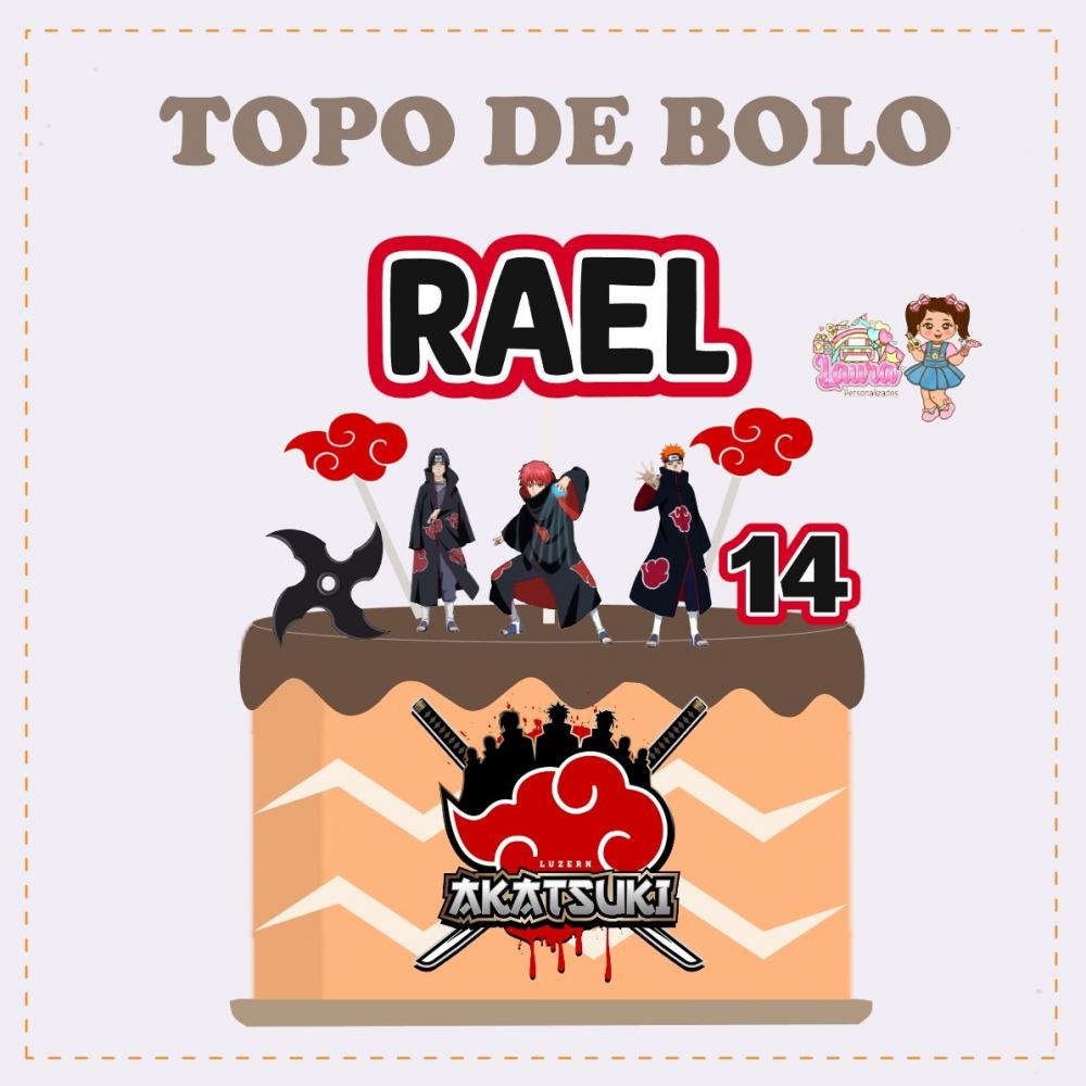 Kit Festa só um Bolinho Akatsuki - Decoração de aniversário -
