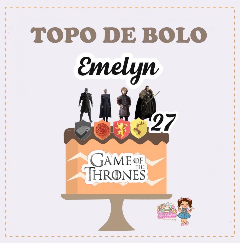 Kit Festa só um Bolinho Game Of Thrones - Decoração de anivers