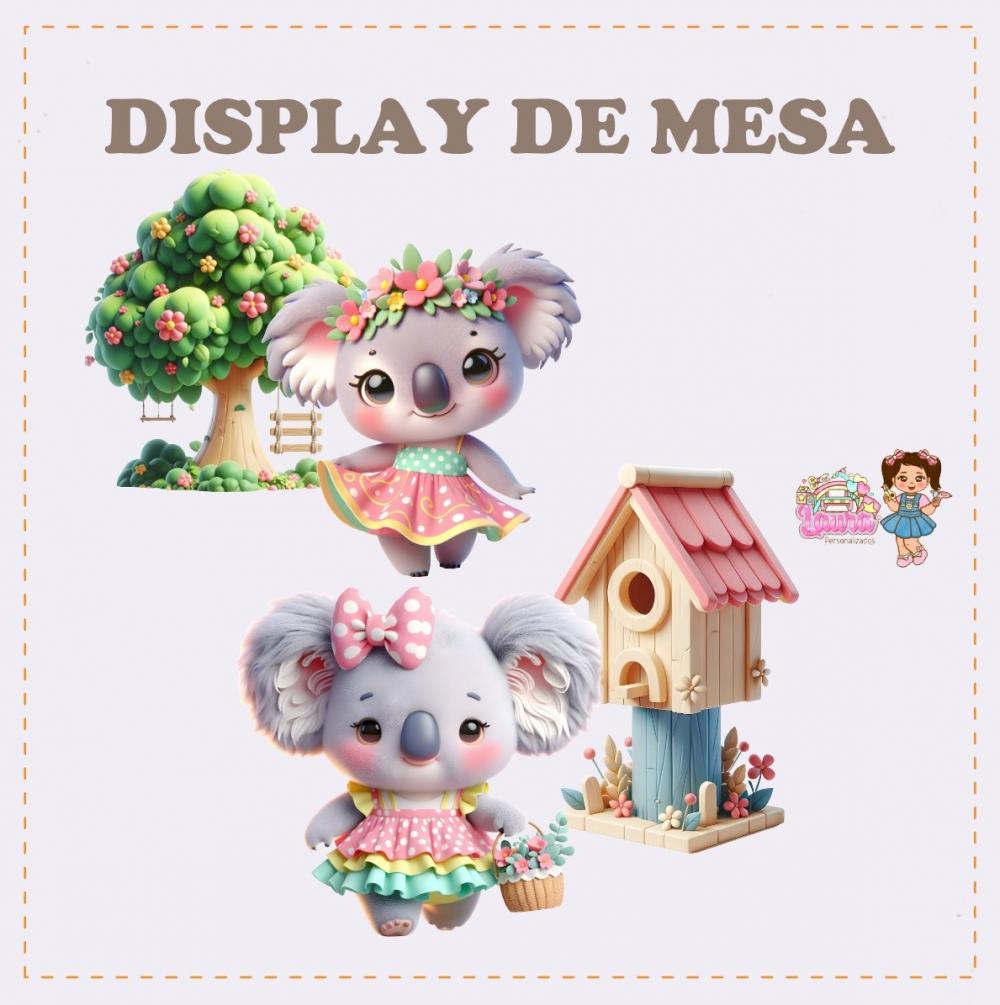 Kit Festa só um Bolinho Jardim das Coalas - Decoração de anive