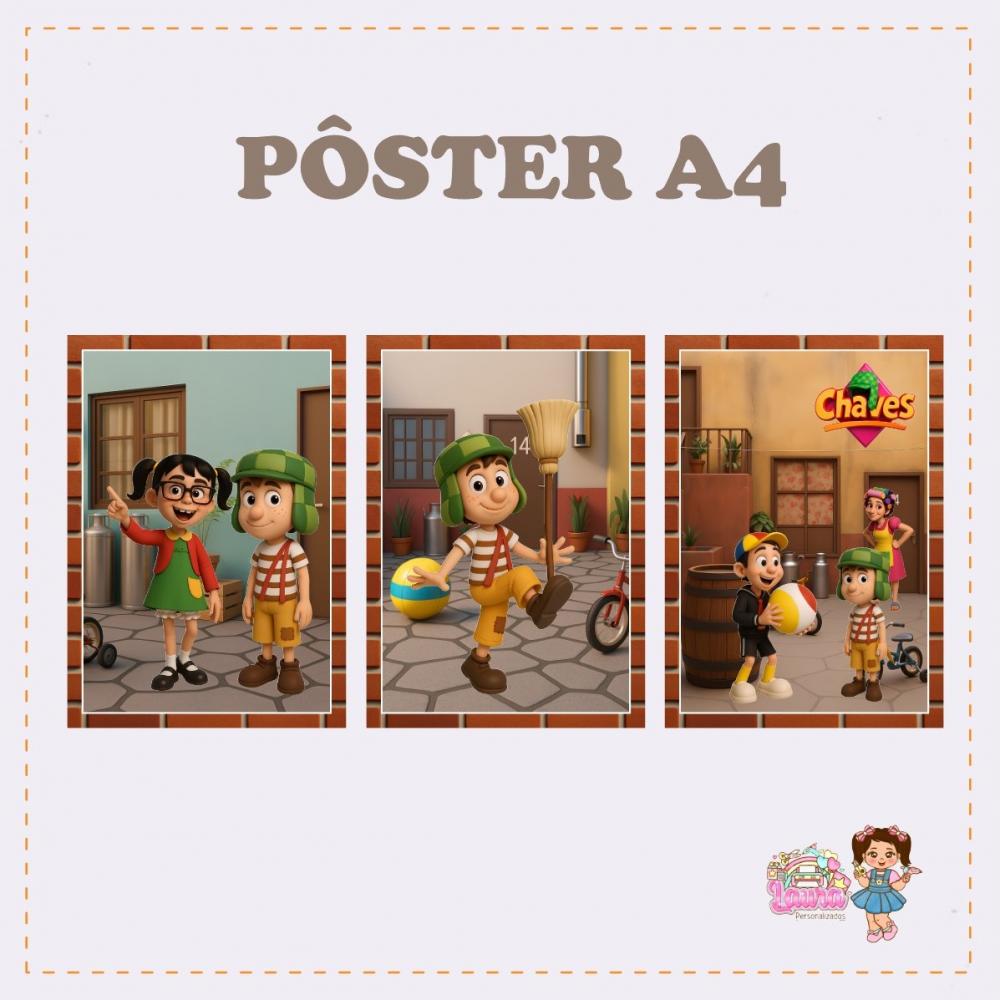 Kit Festa só um Bolinho Chaves - Decoração de aniversário - F