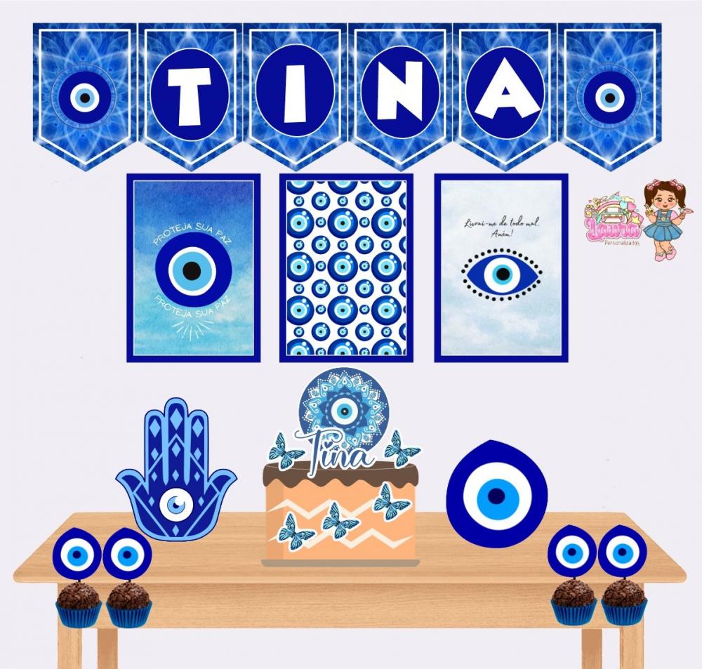 Kit Festa só um Bolinho Olho Grego - Decoração de aniversário