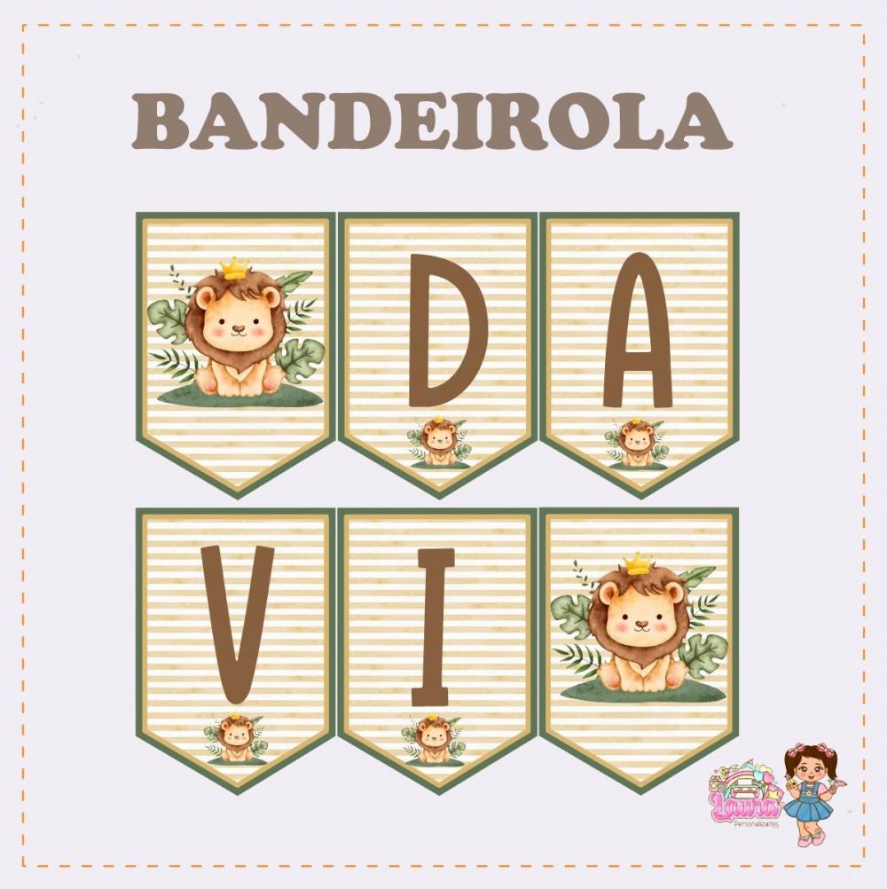 Kit Festa só um Bolinho Leaozinho - Decoração de aniversário 