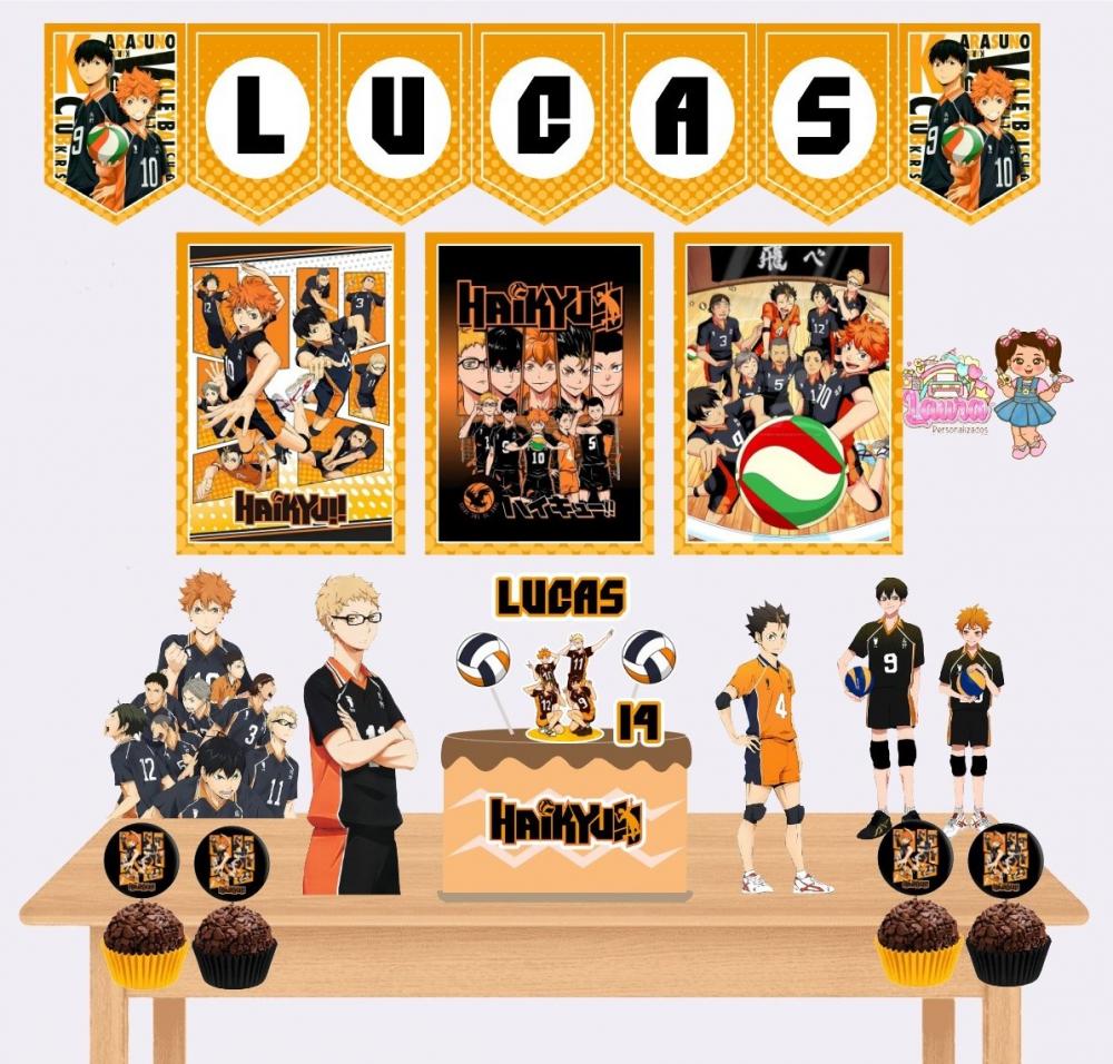 Kit Festa só um Bolinho Haikyuu - Decoração de aniversário - 